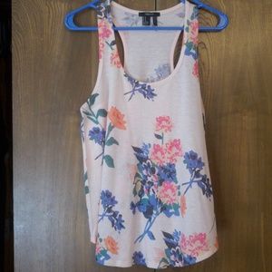 Floral racer back tank